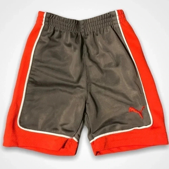4/$20🥳 Puma Orange  Basketball Shorts - Picture 2 of 4